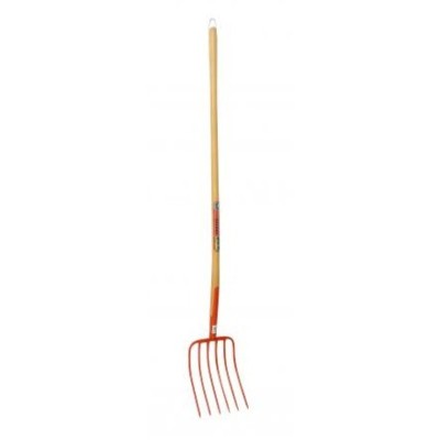 FOURCHE À FUMIER 6 DENTS DE 32 CM MANCHE