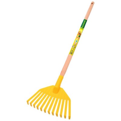 BALAI GAZON PLASTIQUE ENFANT MANCHE BOIS