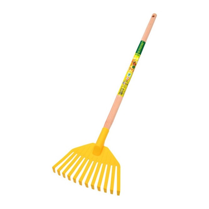BALAI GAZON PLASTIQUE ENFANT MANCHE BOIS