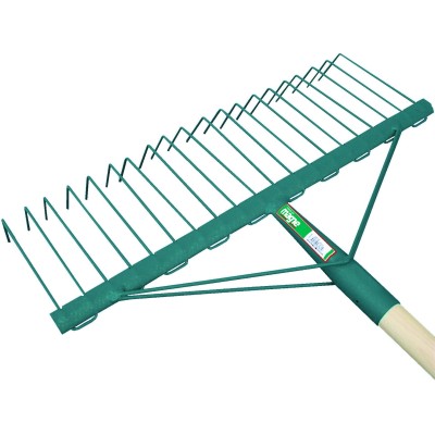 BALAI À GAZON PRO DROIT 20 DENTS FIL RON