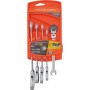 KIT 5 CLES MIXTES CLIQUET + PORTE OUTILS