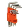 9 CLES MALES TAMPER TORX + PORTE OUTILS
