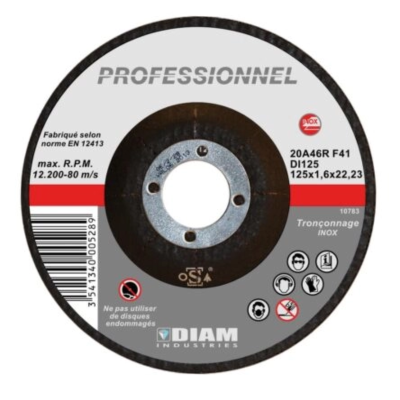 DISQUE ABRASIF INOX