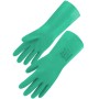 GANTS NITRILE VERT FLOQUE 30 CM
