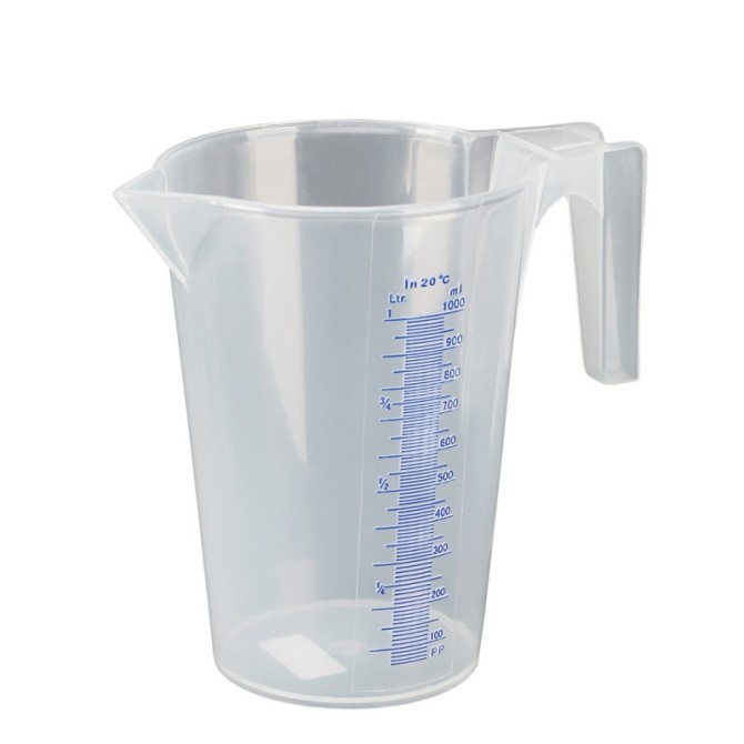 BROCS PLASTIQUE TRANSLUCIDE AVEC GRADUAT