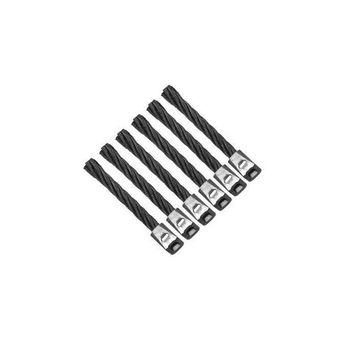 SACHET 6 BROSSETTES ACIER